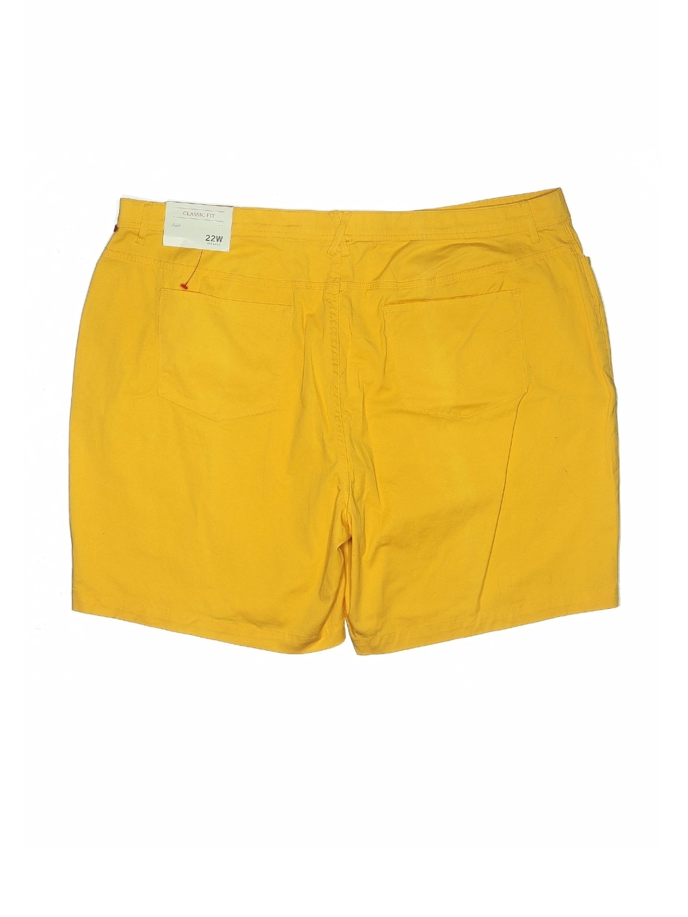 🌞💛Classic Fit Women's Shorts in Yellow Size 22W cj banks Brand NWT💛🌞